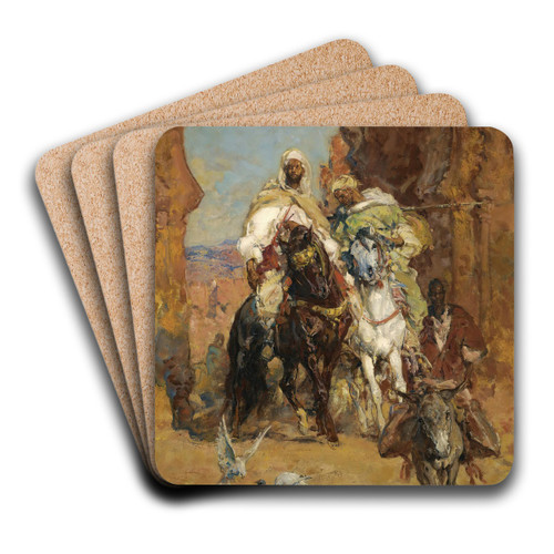 Le retour des guerriers by Henri milien Rousseau Art Drink Coaster set Le retour des guerriers by Henri milien Rousseau Art Drink Coaster set
