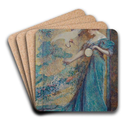 The Mirror by Robert Reid Art Drink Coaster set The Mirror by Robert Reid Art Drink Coaster set