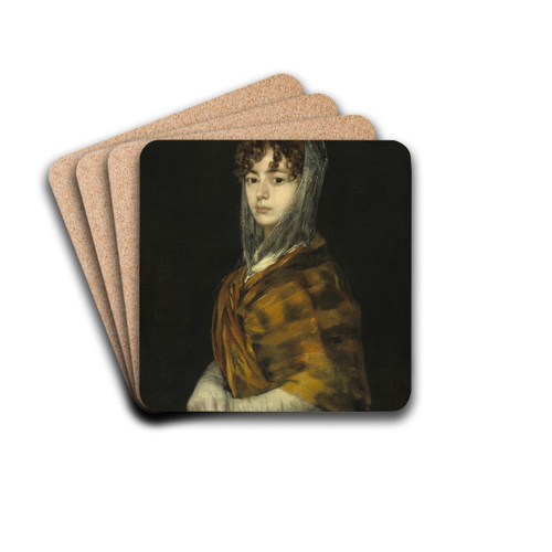 Seora Sabasa Garcia by Francisco de Goya Drink Coasters - set of 4