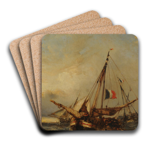 Marina by Eugne Isabey Art Drink Coaster set