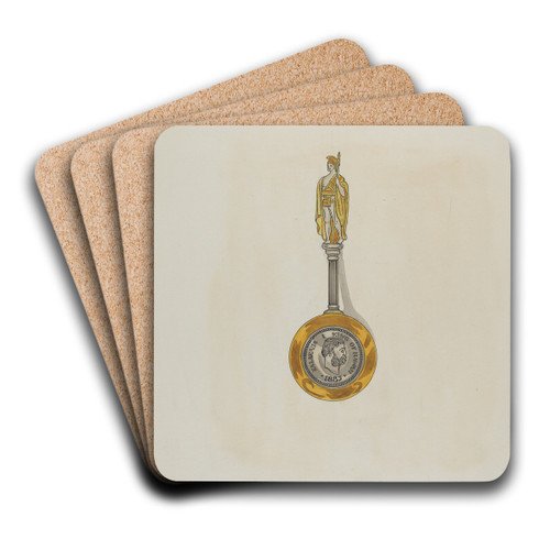 Souvenir Spoon by Ellen Duncan Art Drink Coaster set Souvenir Spoon by Ellen Duncan Art Drink Coaster set