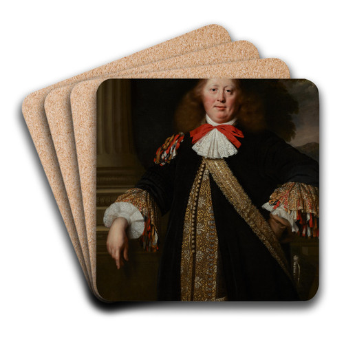 Portrait of a Burgomaster by Bartholomeus van der Helst Art Drink Coaster set