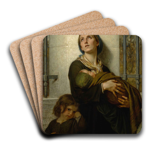 The Forgotten by Hugues Merle Art Drink Coaster set