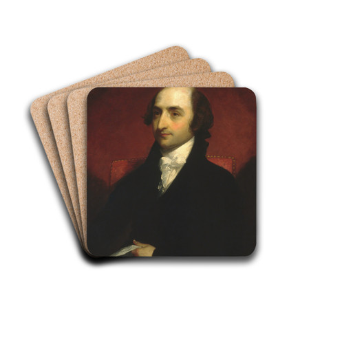 Albert Gallatin by Gilbert Stuart Drink Coasters - set of 4