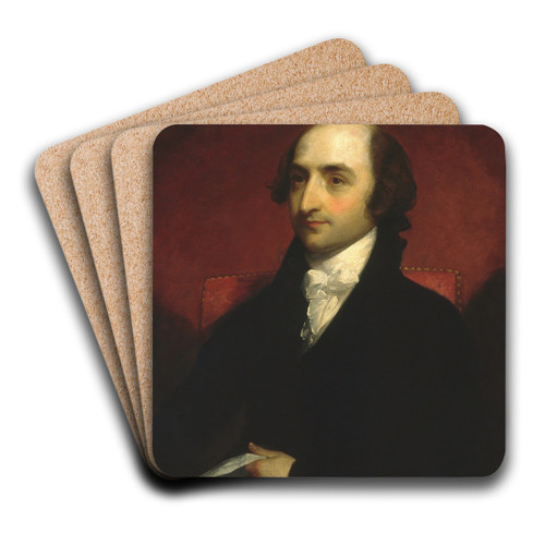 Albert Gallatin by Gilbert Stuart Art Drink Coaster set