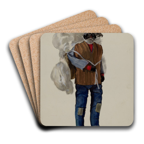 Costume Doll by Jane Iverson Art Drink Coaster set