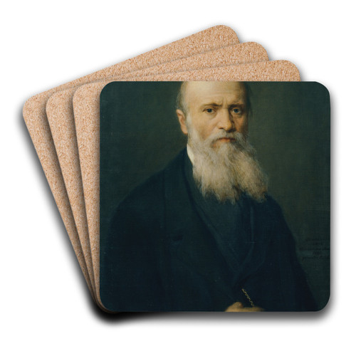 Der Maler Eduard von Engerth by Christian Griepenkerl Art Drink Coaster set
