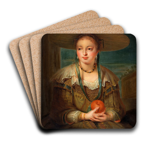 Pomona by Robert Tournires Art Drink Coaster set Pomona by Robert Tournires Art Drink Coaster set