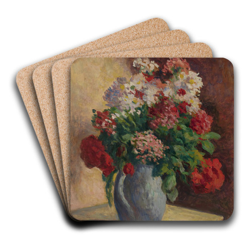 Vase De Girofles by Maximilien Luce Art Drink Coaster set Vase De Girofles by Maximilien Luce Art Drink Coaster set