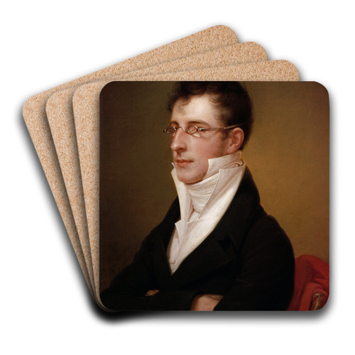 Rubens Peale by Rembrandt Peale Art Drink Coaster set