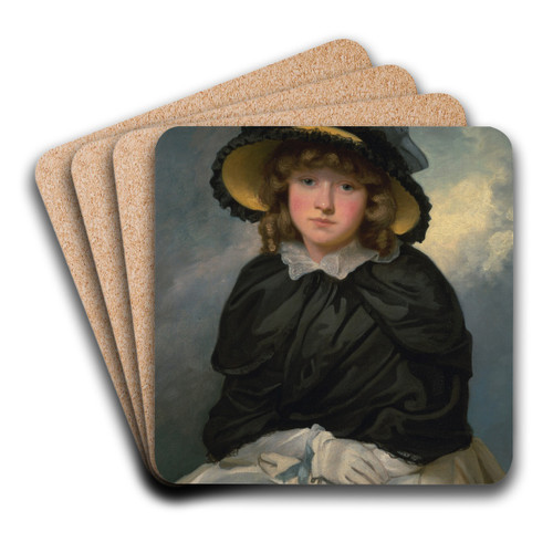 Cecilia by John Hoppner Art Drink Coaster set