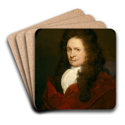 Portrait of a Man by French School Art Drink Coaster set