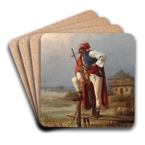Der Wachposten by Karl Swoboda Art Drink Coaster set Der Wachposten by Karl Swoboda Art Drink Coaster set