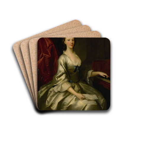 Portrait Of A Lady by Allan Ramsay Drink Coasters - set of 4