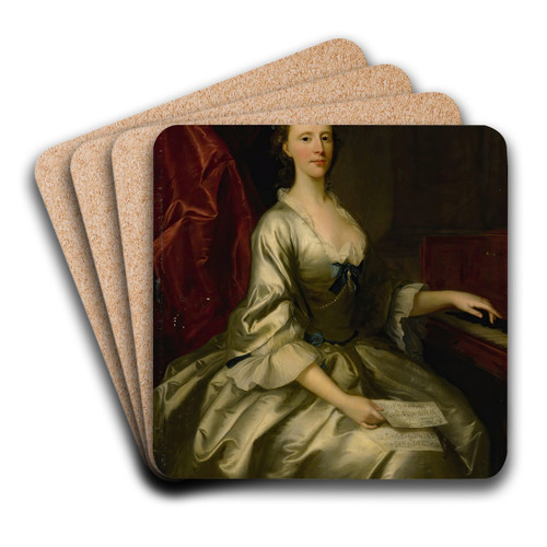 Portrait Of A Lady by Allan Ramsay Art Drink Coaster set