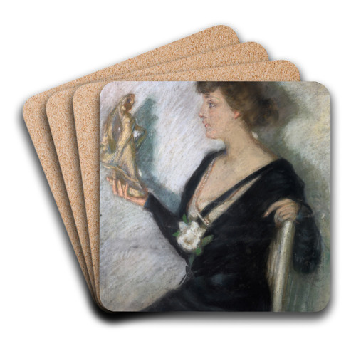 The Tanagra Figure by Alice Pike Barney Art Drink Coaster set The Tanagra Figure by Alice Pike Barney Art Drink Coaster set