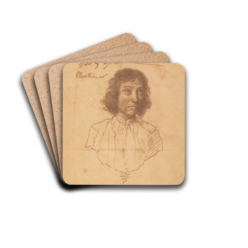Portrait of John Saxby by John Hamilton Mortimer Drink Coasters - set of 4