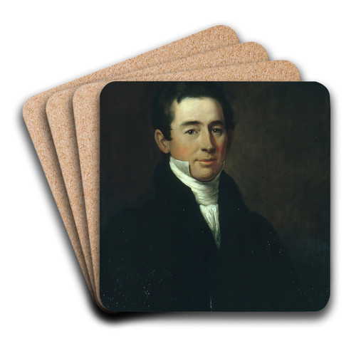 John Adams Conant by William Dunlap Art Drink Coaster set