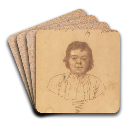 Portrait of James Tuffs by John Hamilton Mortimer Art Drink Coaster set