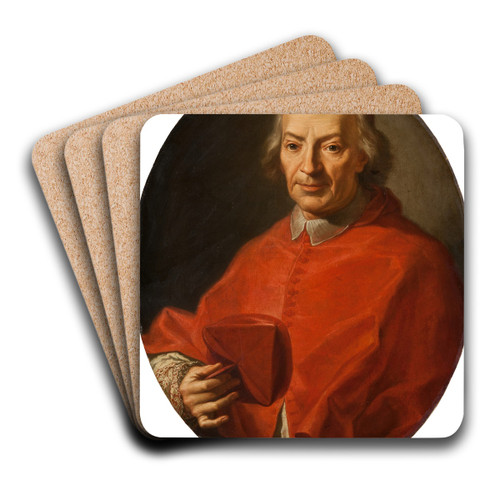 Portrait of a Cardinal by Antonio David Art Drink Coaster set