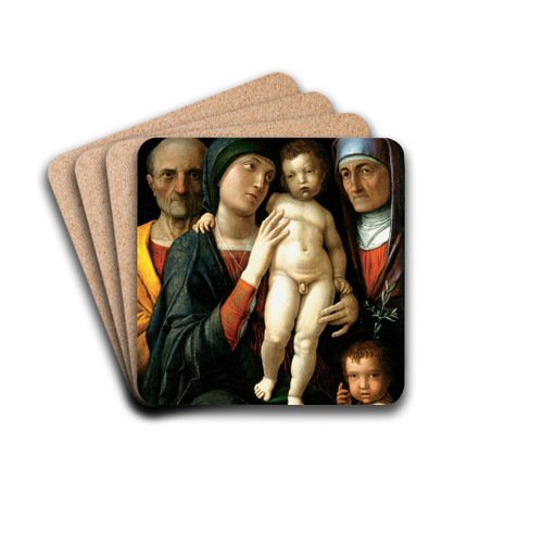 The Holy Family by Andrea Mantegna Drink Coasters - set of 4