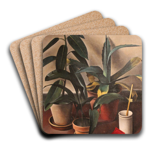 Still Life by Alexander Kanoldt Art Drink Coaster set