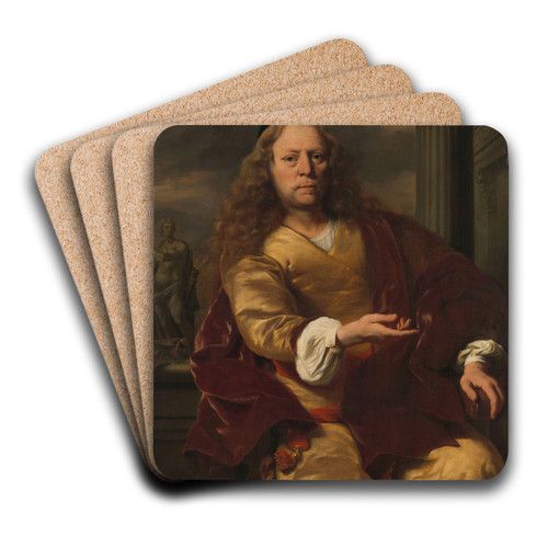 Portrait of a Man by Ferdinand Bol Art Drink Coaster set