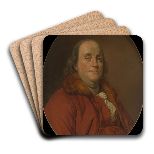 Benjamin Franklin (17061790) by Workshop of Joseph Siffred Duplessis Art Drink Coaster set Benjamin Franklin (17061790) by Workshop of Joseph Siffred Duplessis Art Drink Coaster set