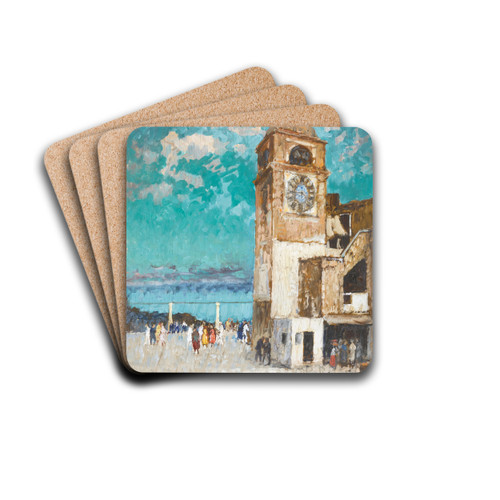Capri by Konstantin Ivanovich Gorbatov Drink Coasters - set of 4