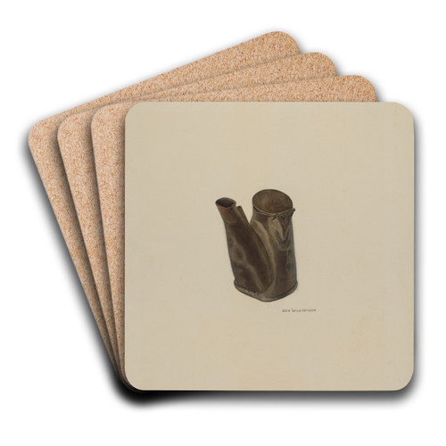 Whale Oil Lamp by Jack Williamson Art Drink Coaster set