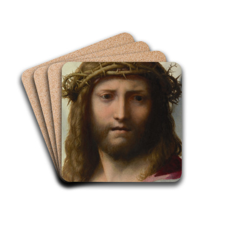 Head of Christ by Correggio Drink Coasters - set of 4