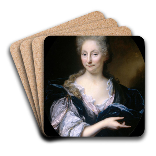 Portrait of Margaretha van de Eeckhout, Wife of Pieter van de Poel by Arnold Boonen Art Drink Coaster set