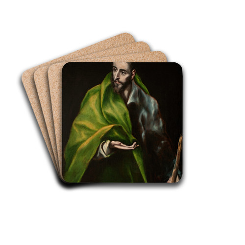 St. James the Greater by El Greco (Domenikos Theotokopoulos) Drink Coasters - set of 4