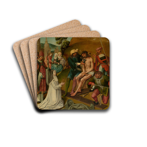 Before the Crucifixion by Cornelis Engebrechtsz Drink Coasters - set of 4
