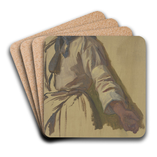 Study of a sleeve by Jakob Becker Art Drink Coaster set Study of a sleeve by Jakob Becker Art Drink Coaster set