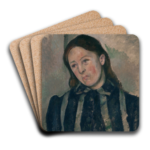 Portrait of Madame Czanne by Paul Czanne Art Drink Coaster set