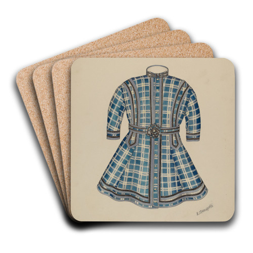 Child's Dress by Raymond Manupelli Art Drink Coaster set