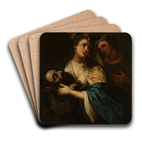 Salome with the head of St. John the Baptist by Padovanino Art Drink Coaster set