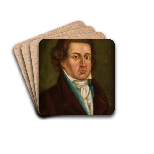 Portrait of Franciszek Karpiski (17411825), poet by Franciszek Smuglewicz Drink Coasters - set of 4 Portrait of Franciszek Karpiski (17411825), poet by Franciszek Smuglewicz Drink Coasters - set of 4
