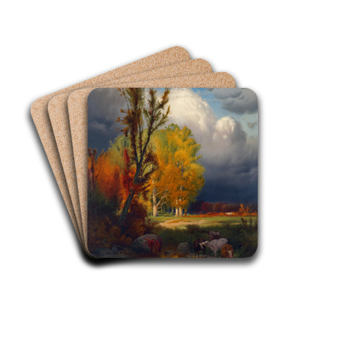 The Joy of Autumn by William Hart Drink Coasters - set of 4