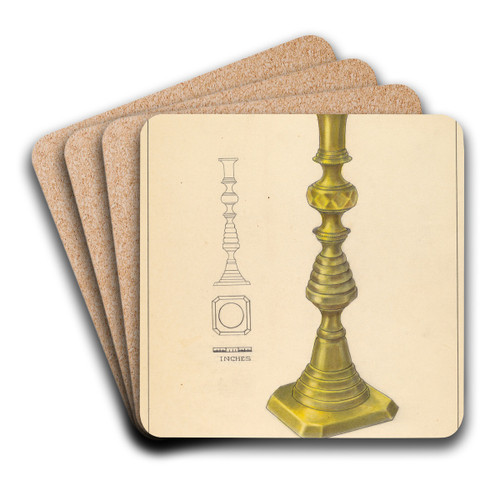 Candlestick by Jack Staloff Art Drink Coaster set