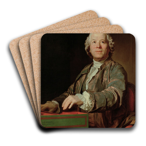 Christoph Willibald Gluck by Joseph Siffred Duplessis Art Drink Coaster set Christoph Willibald Gluck by Joseph Siffred Duplessis Art Drink Coaster set