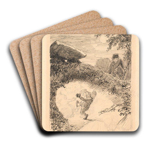 Trillevip by Niels Skovgaard Art Drink Coaster set