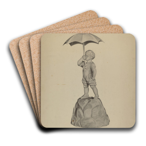 Fountain Figure by Roberta Spicer Art Drink Coaster set
