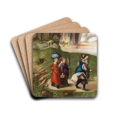 Lot and His Daughters by Albrecht Drer Drink Coasters - set of 4