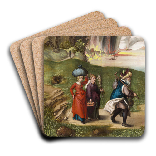 Lot and His Daughters by Albrecht Drer Art Drink Coaster set