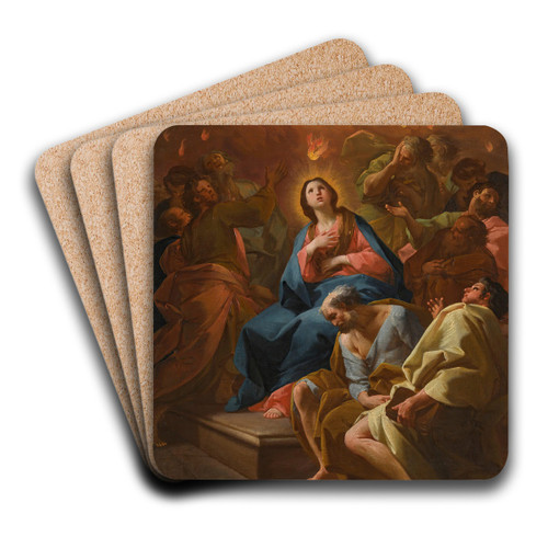 The Pentecost by Antonio Gonzlez Velzquez Art Drink Coaster set