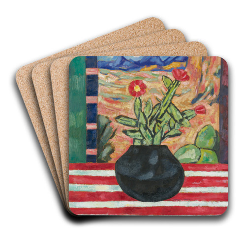 Untitled (Still Life) by Marsden Hartley Art Drink Coaster set Untitled (Still Life) by Marsden Hartley Art Drink Coaster set