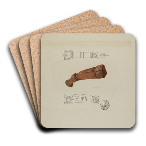 Pa. German Pie Marker by Roy Weber Art Drink Coaster set