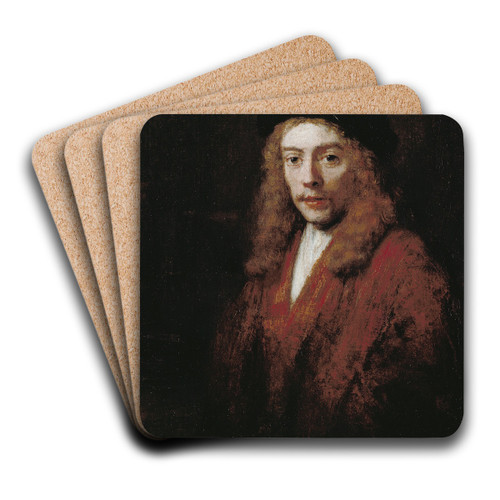 A Young man, perhaps the Artist's Son Titus by Rembrandt van Rijn Art Drink Coaster set